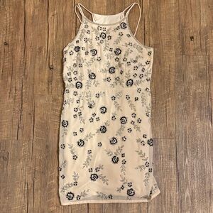 Gianni Bini Floral Beaded Sleeveless Dress